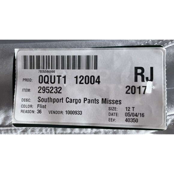 LL Bean Pants Women's Size 12 Tall Gray Favorite Fit Southport - Picture 7 of 7